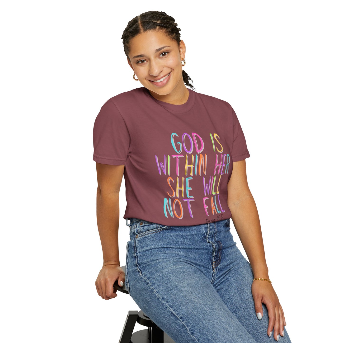 God is Within Her T-Shirt (comfort colors)