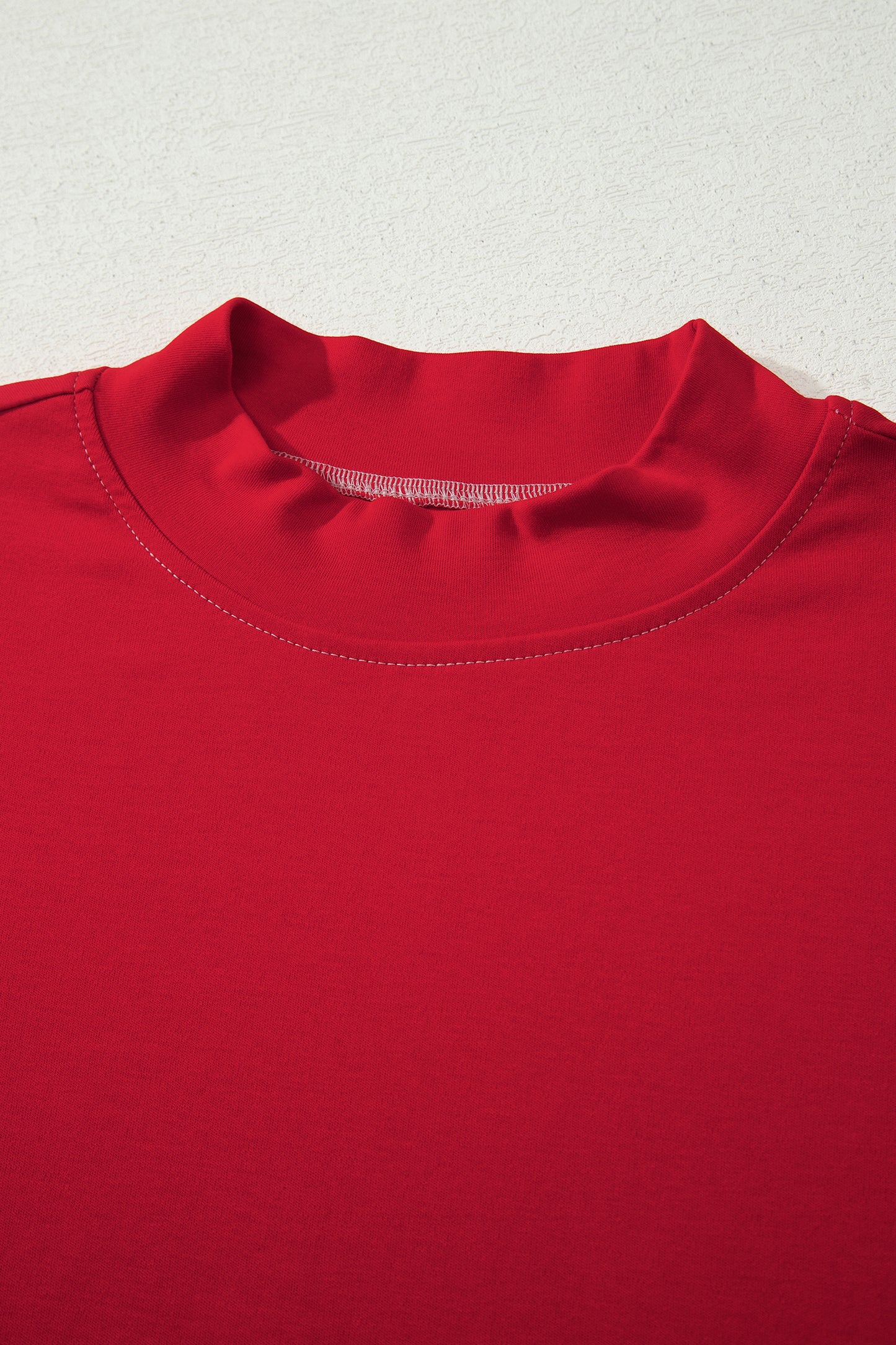 Light Grey Reversible Contrast-Stitched T-Shirt