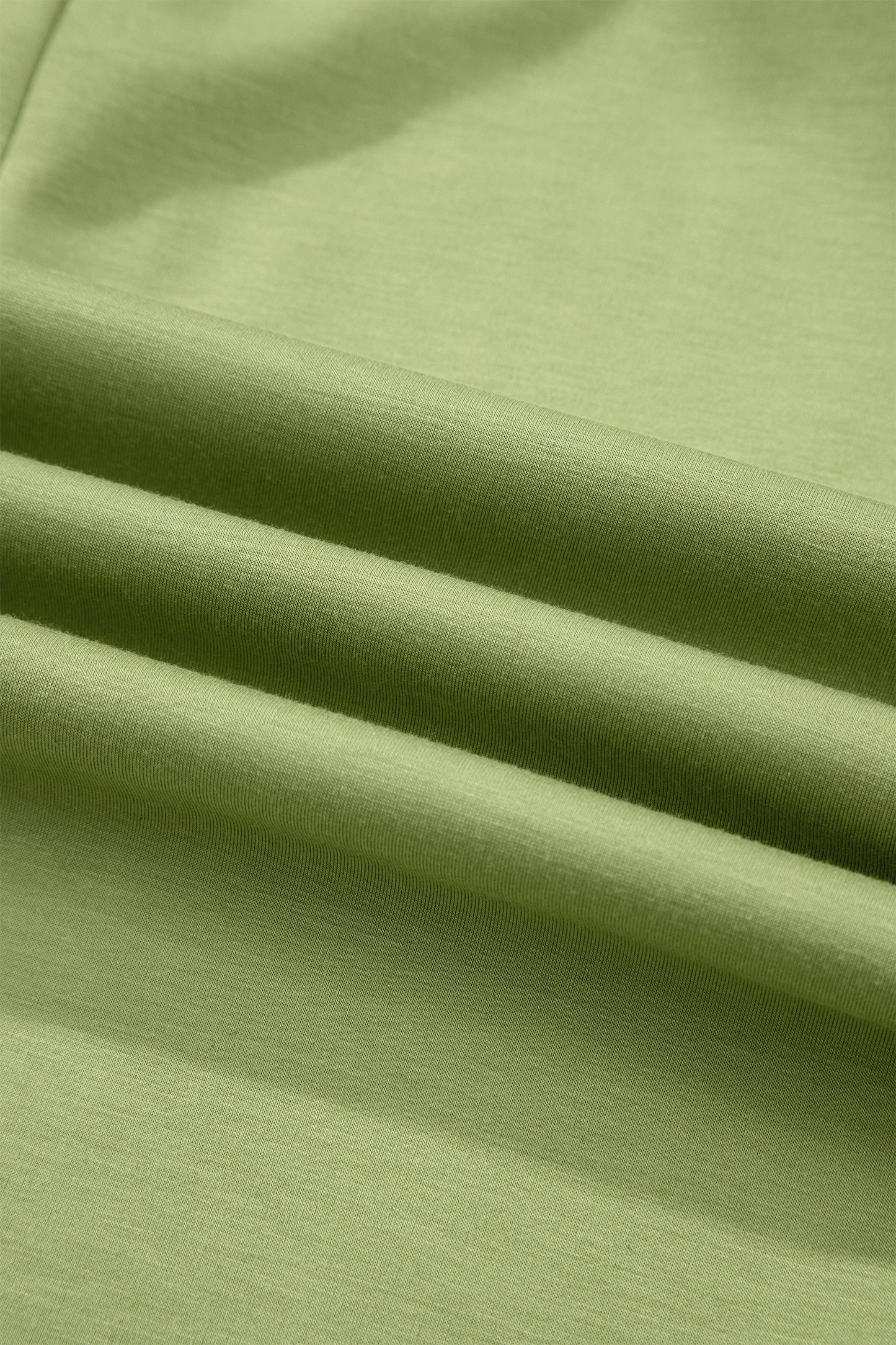 Green Bay Solid Color Long T Shirt Dress with Slits