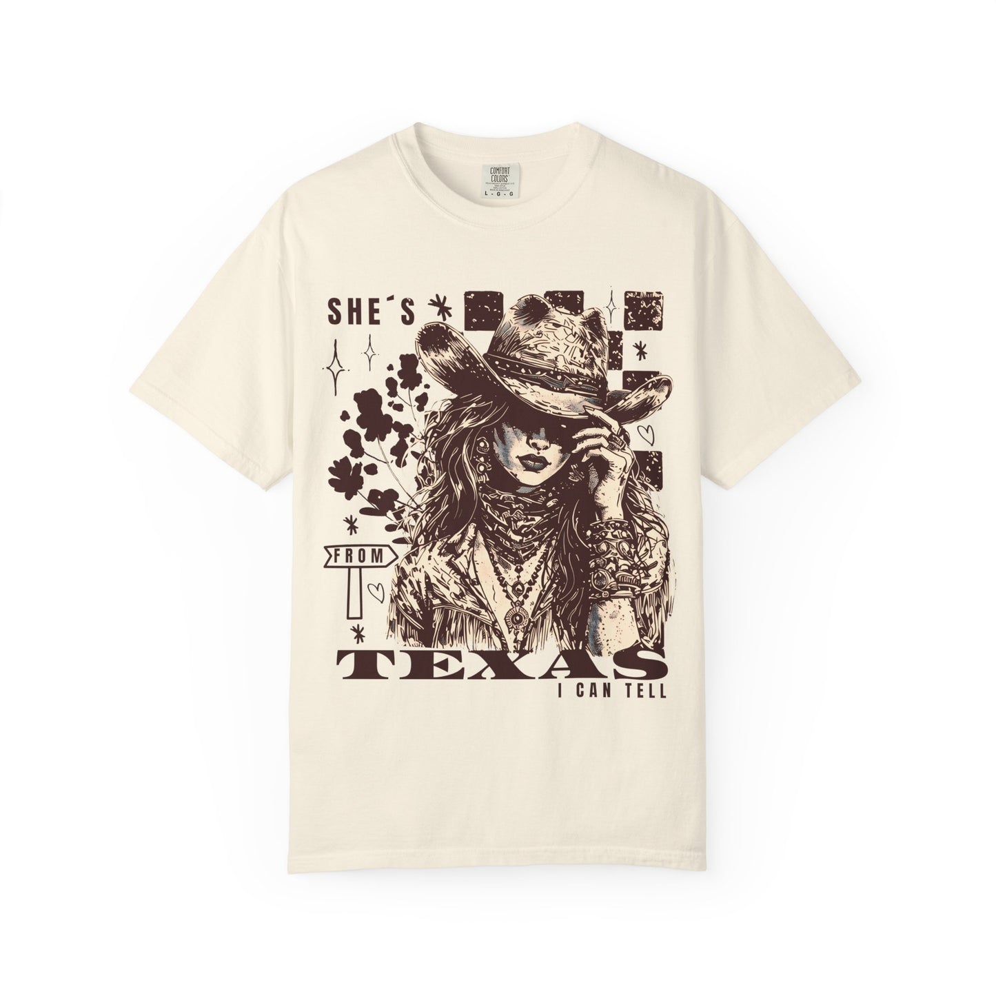 "She's Texas I Can Tell" Vintage Western Tee