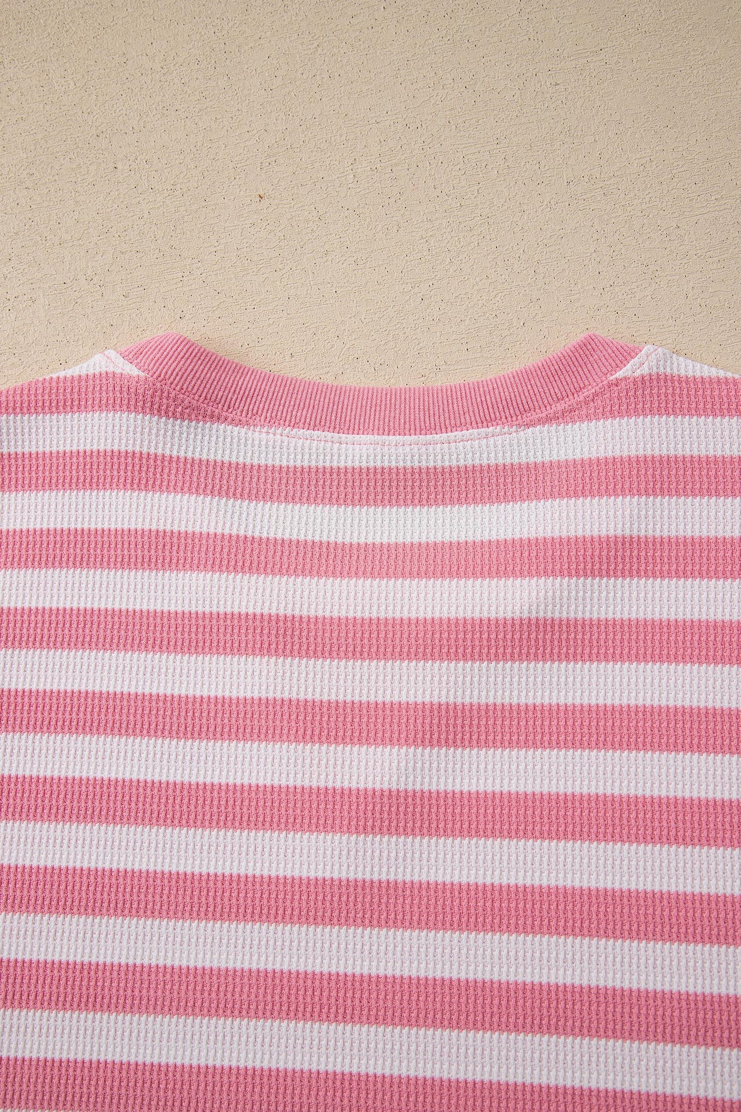 Green Stripe Puff Short Sleeve T Shirt Matching Shorts Set