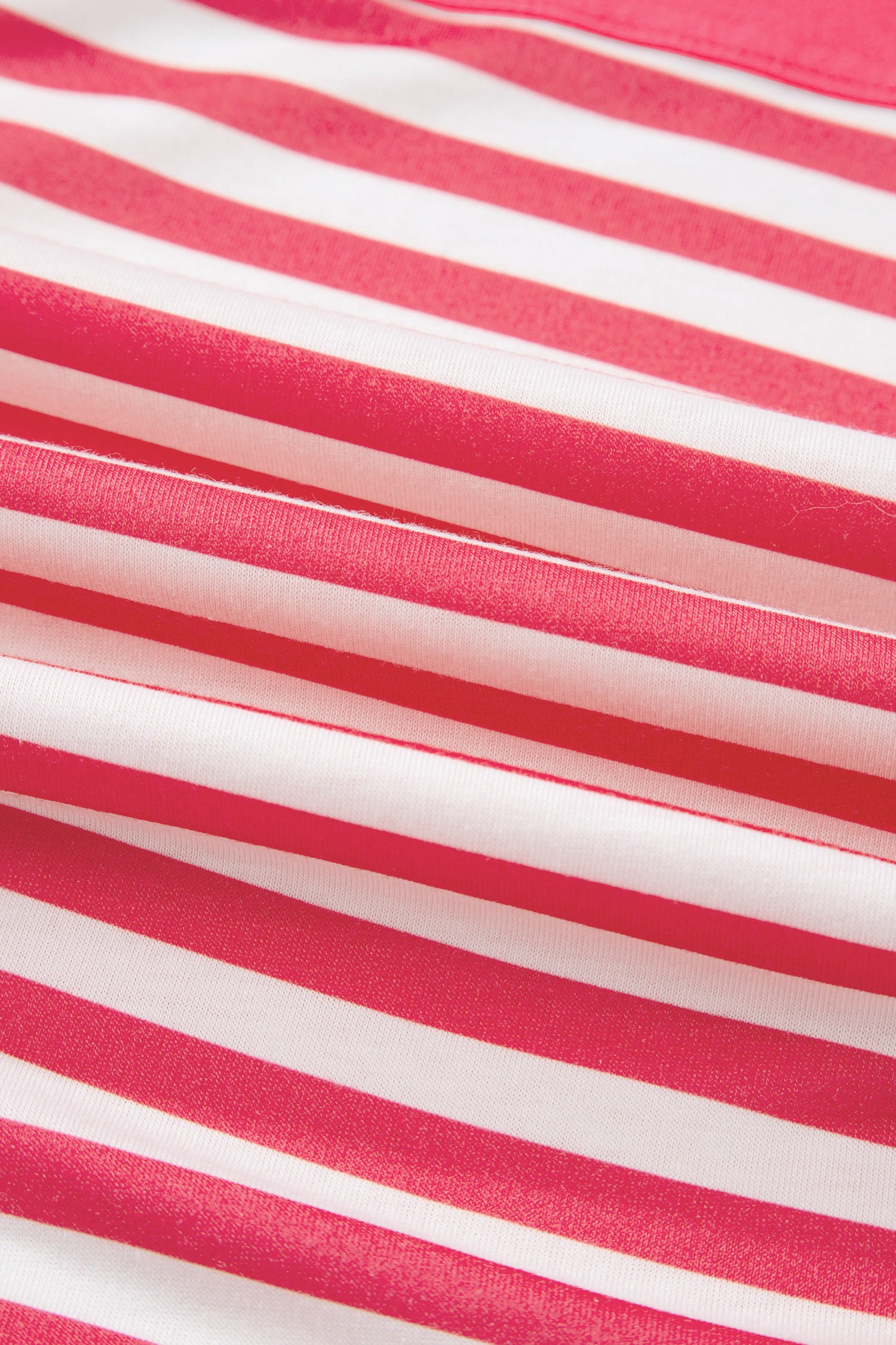 Pink Stripe Color Block Patchwork Drop Shoulder Long Sleeve Tunic Top