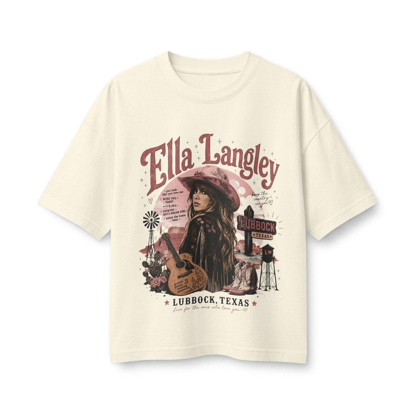 Ella Langley Lubbock Texas Vintage Country Tee