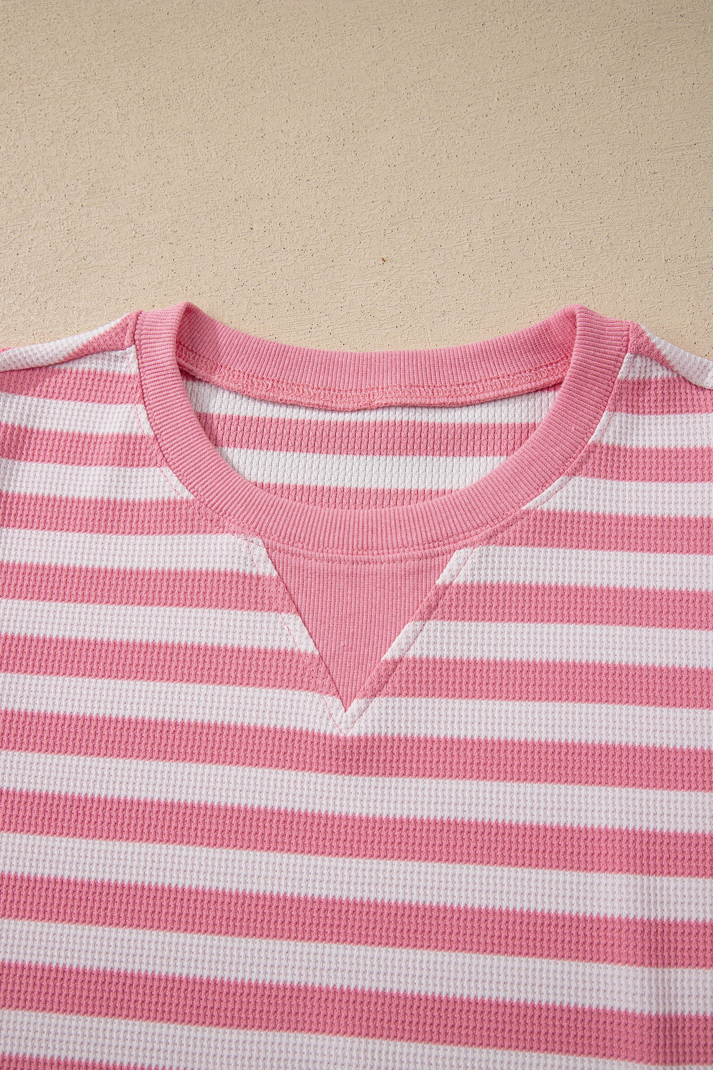 Green Stripe Puff Short Sleeve T Shirt Matching Shorts Set