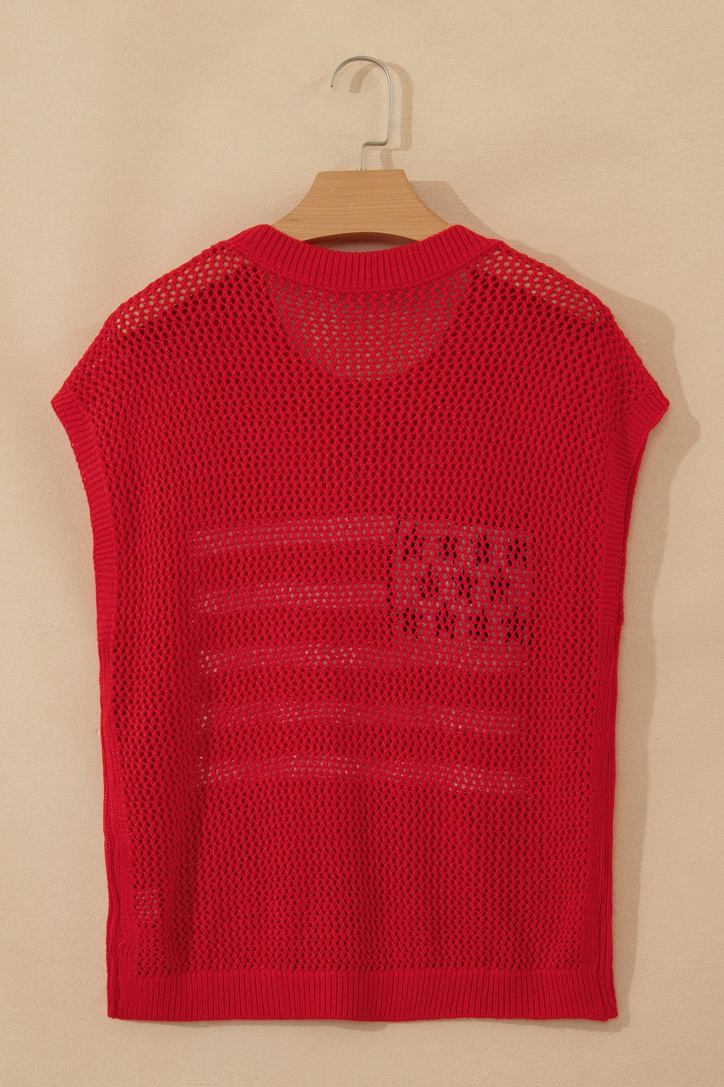 White Flag Graphic Short Sleeve Sweater Top