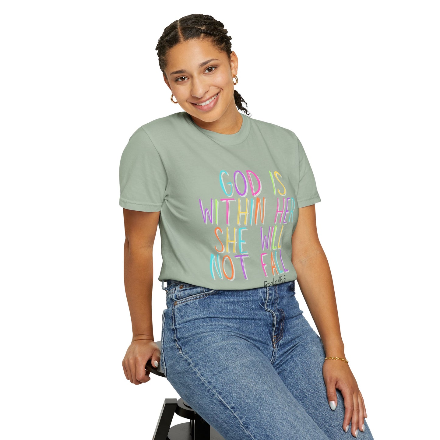 God is Within Her T-Shirt (comfort colors)