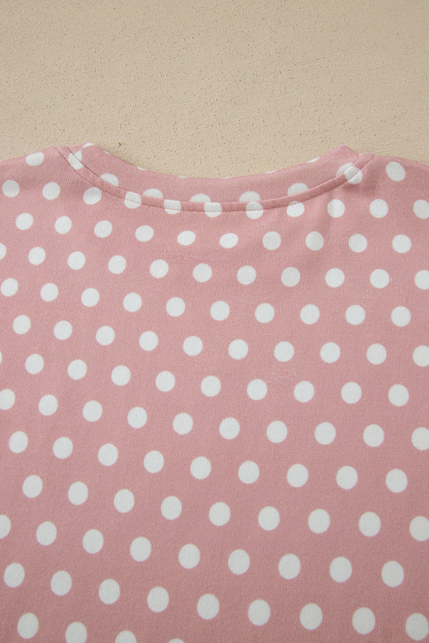 Purple Polka Dot Print Short Set