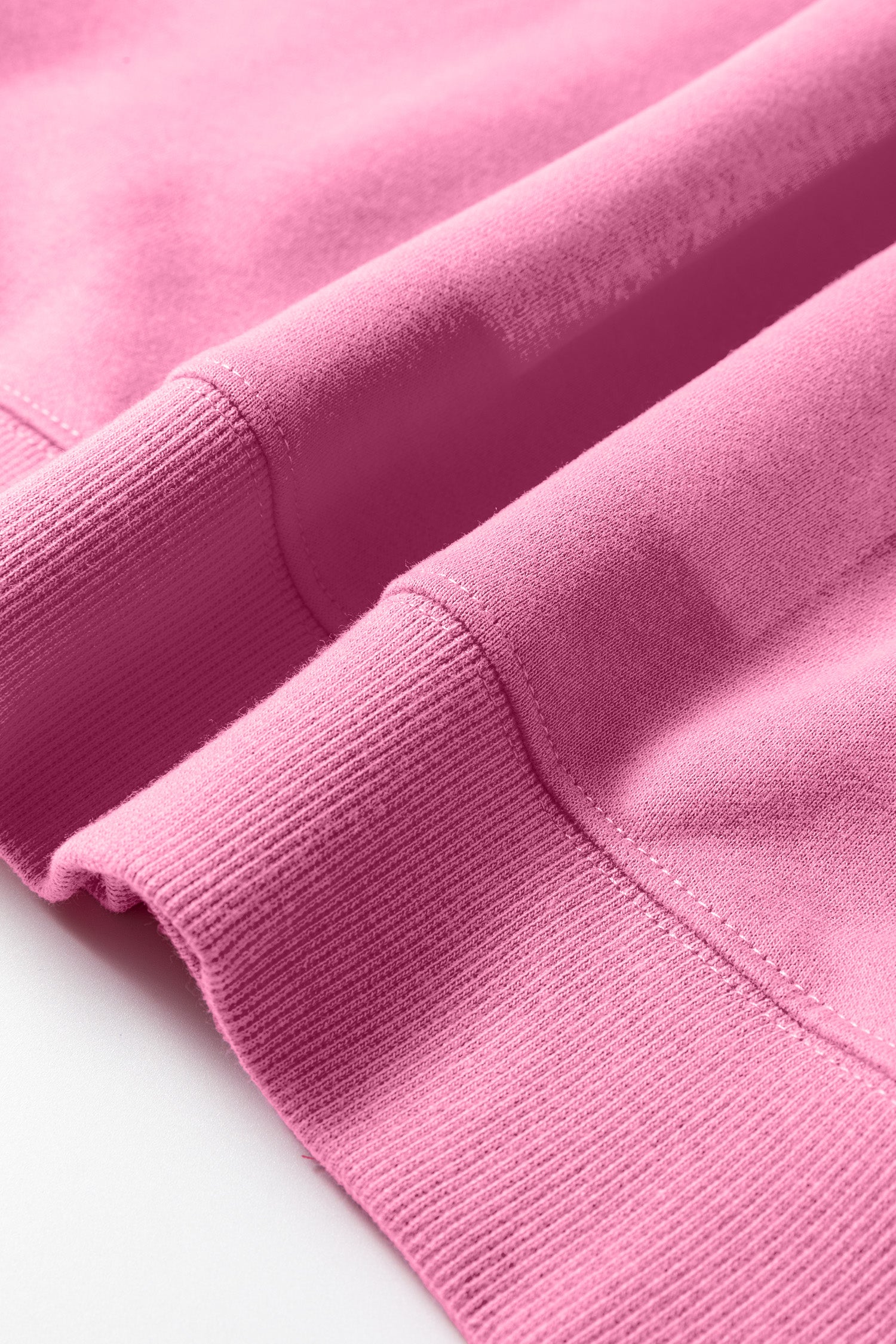 Bright Pink Oversize Blessed Embroidered Mock Neck Sweatshirt