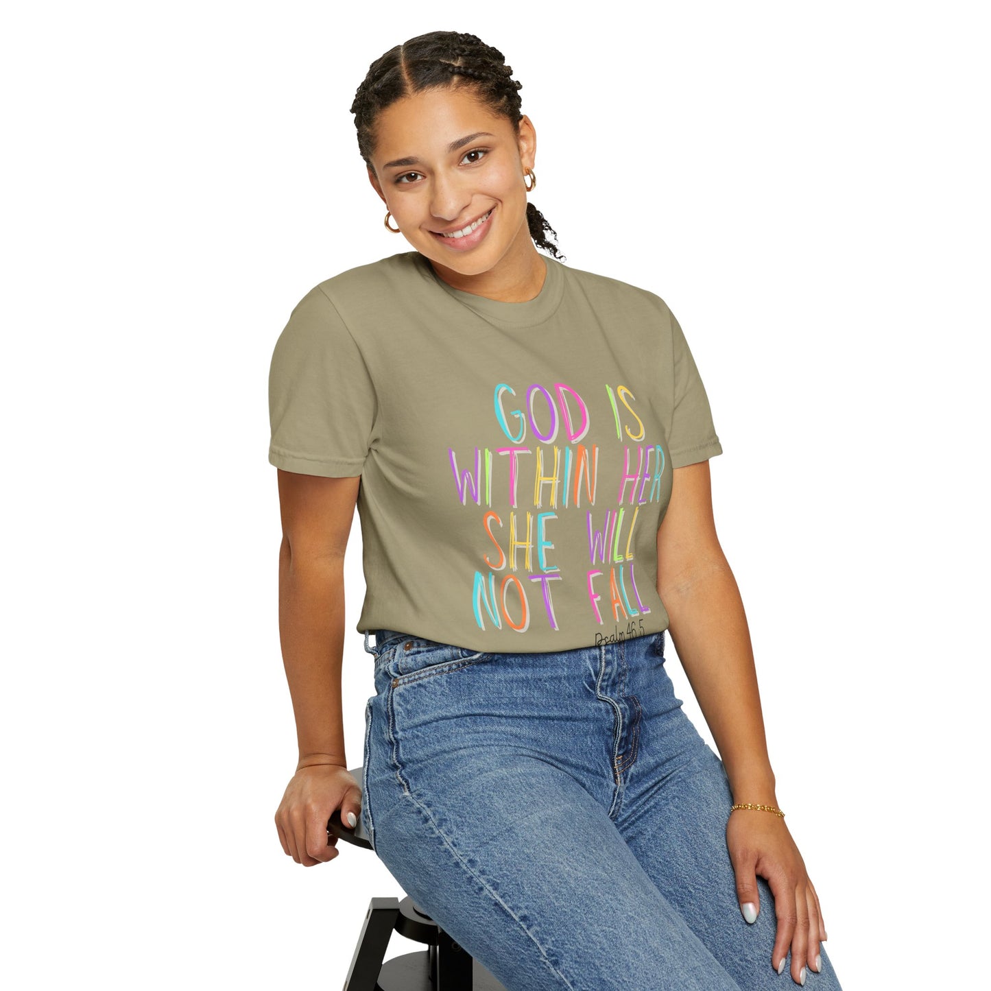 God is Within Her T-Shirt (comfort colors)