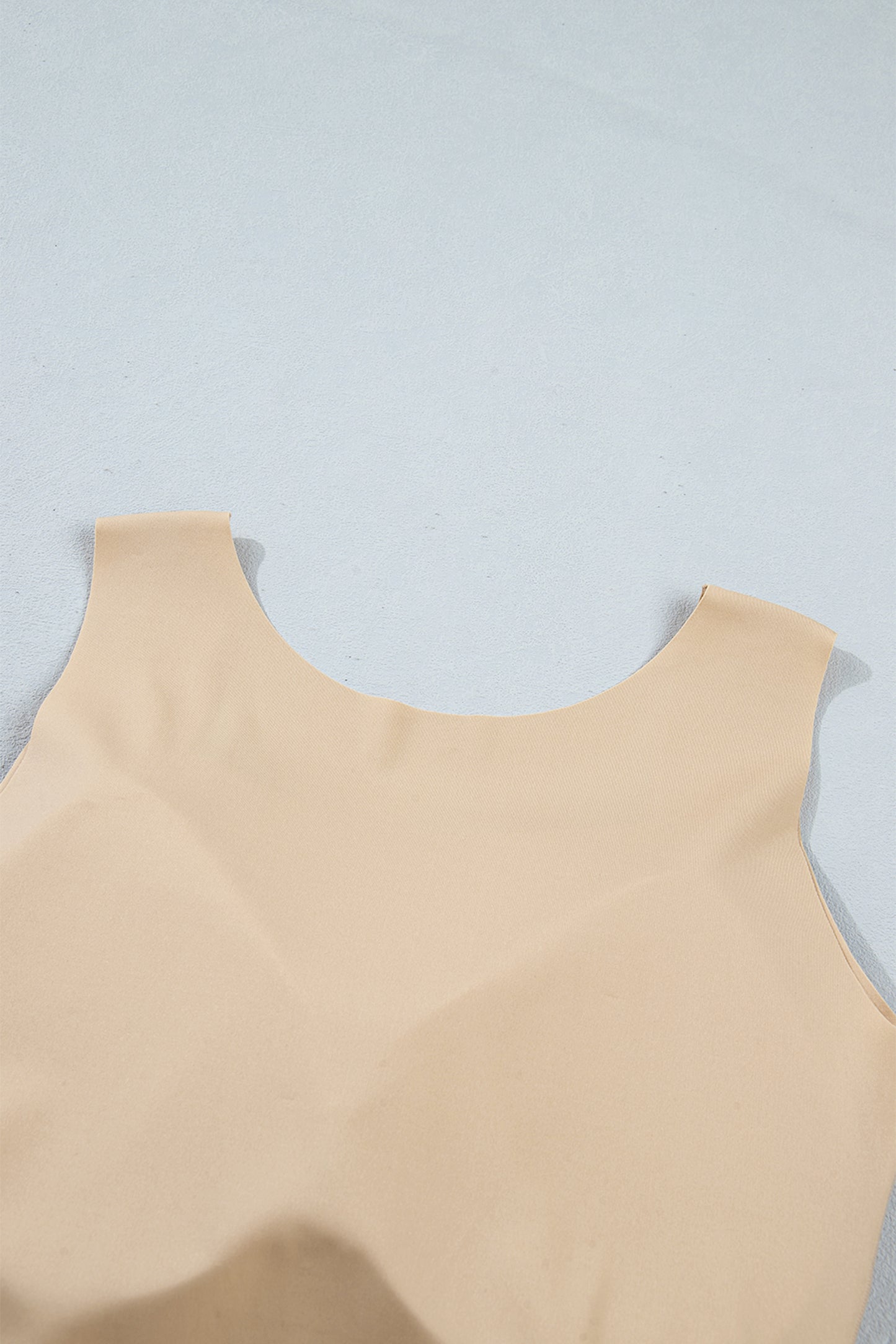Black Solid Color Wide Strap Splicing Athleisure Tank Top