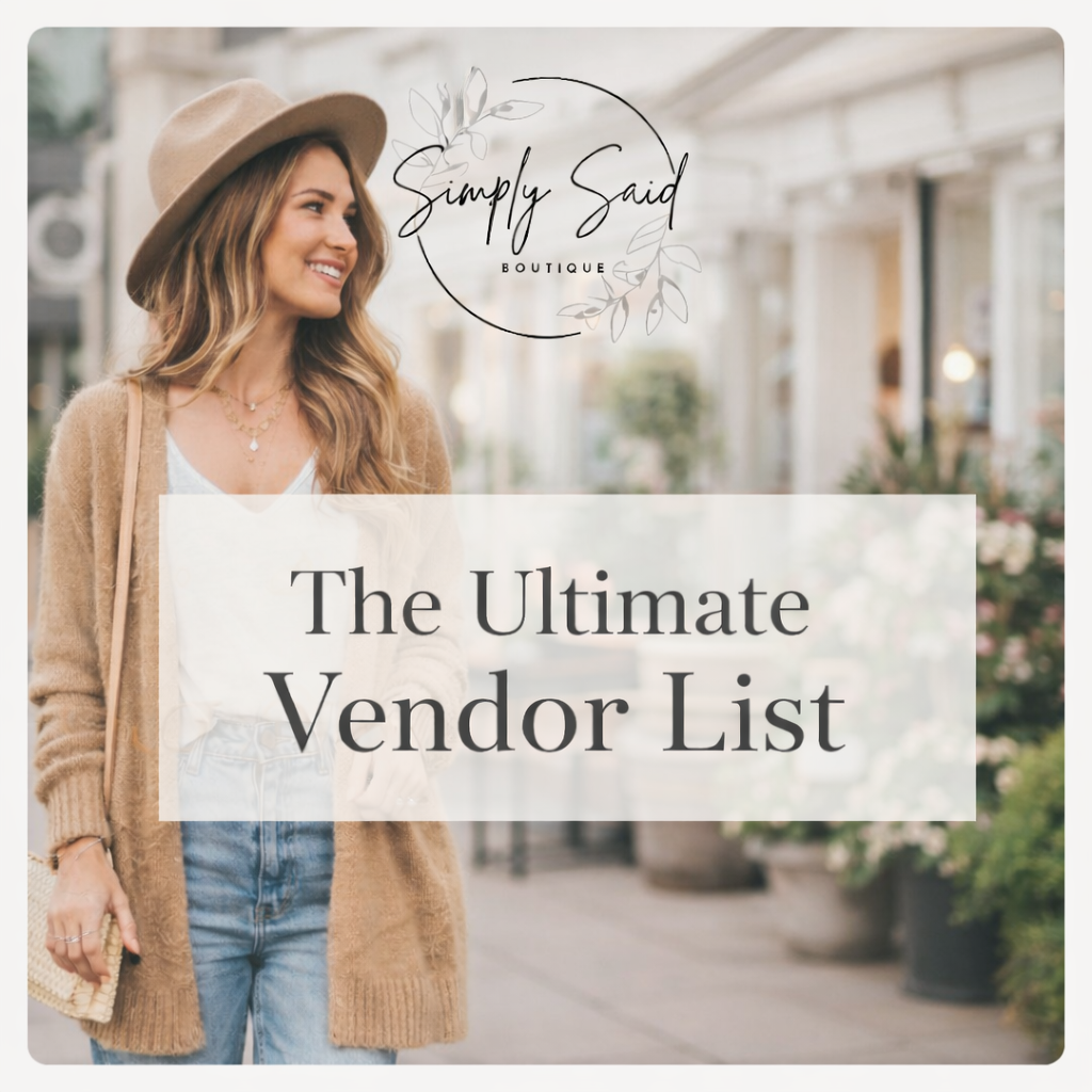 The ULTIMATE Vendor List and Start Up Guide