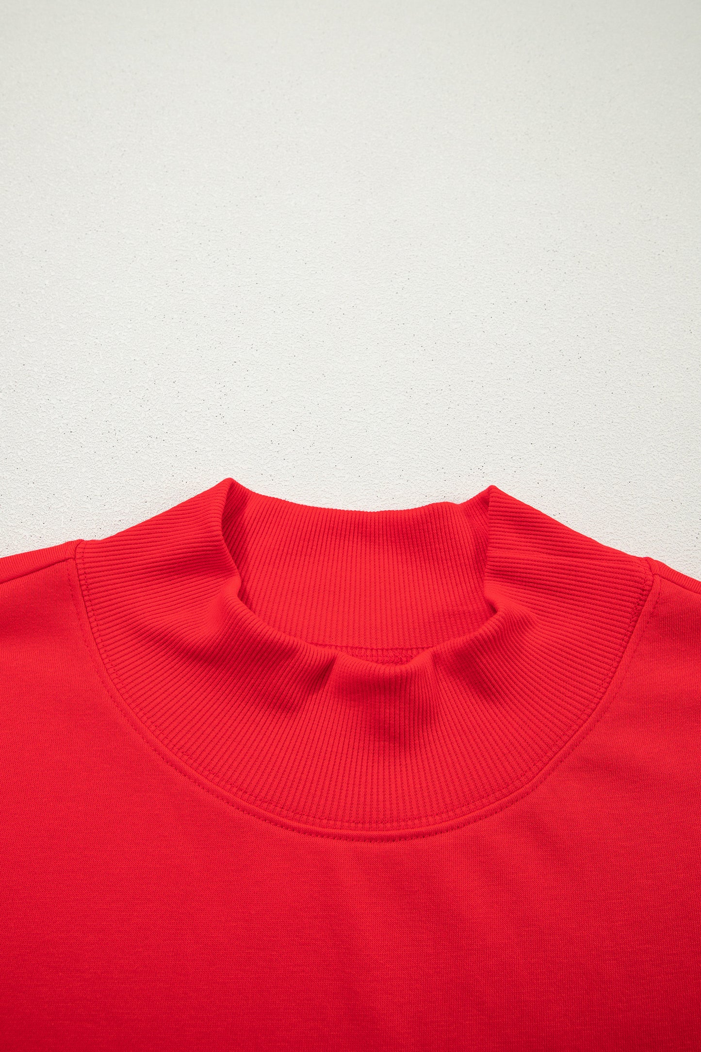 Pink Solid Color High Neck Cap Sleeve Loose Top