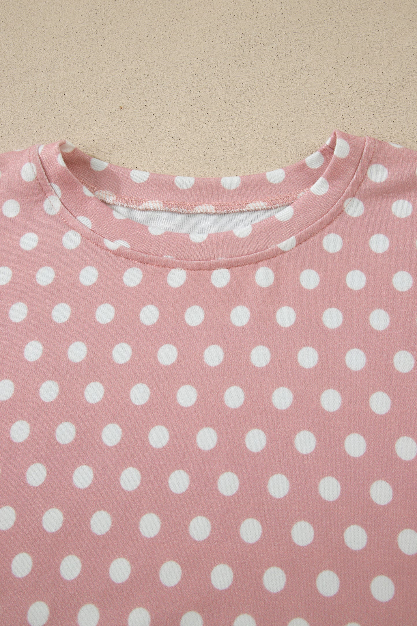 Purple Polka Dot Print Short Set