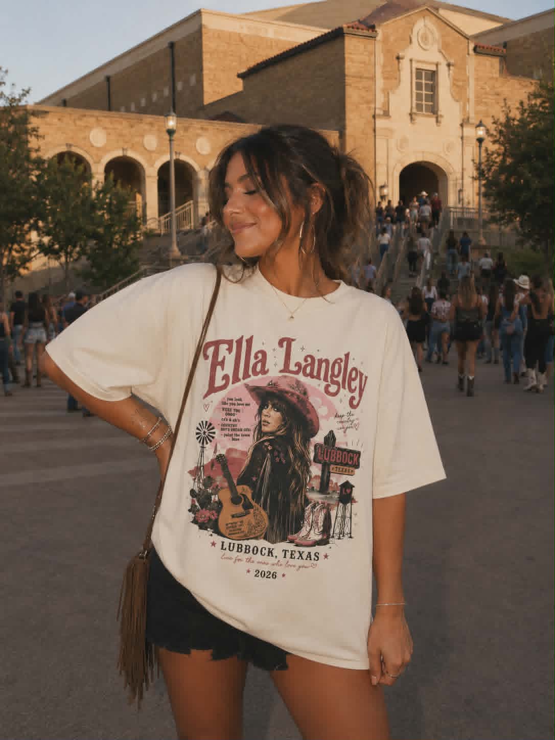 Ella Langley Lubbock Texas Vintage Country Tee